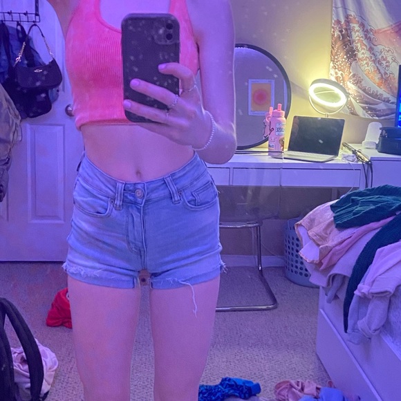 American eagle high rise shortie shorts - Picture 2 of 8